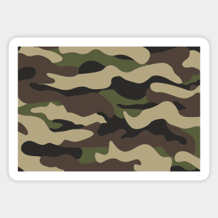 CAMO CAMOUFLAGE - GREEN, BROWN Sticker